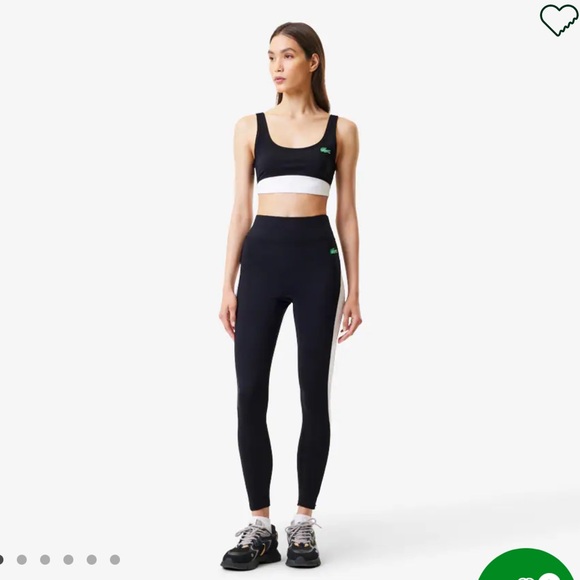 WOMEN'S LACOSTE X BANDIER ALL MOTION COLORBLOCK LEGGINGS - Picture 1 of 6